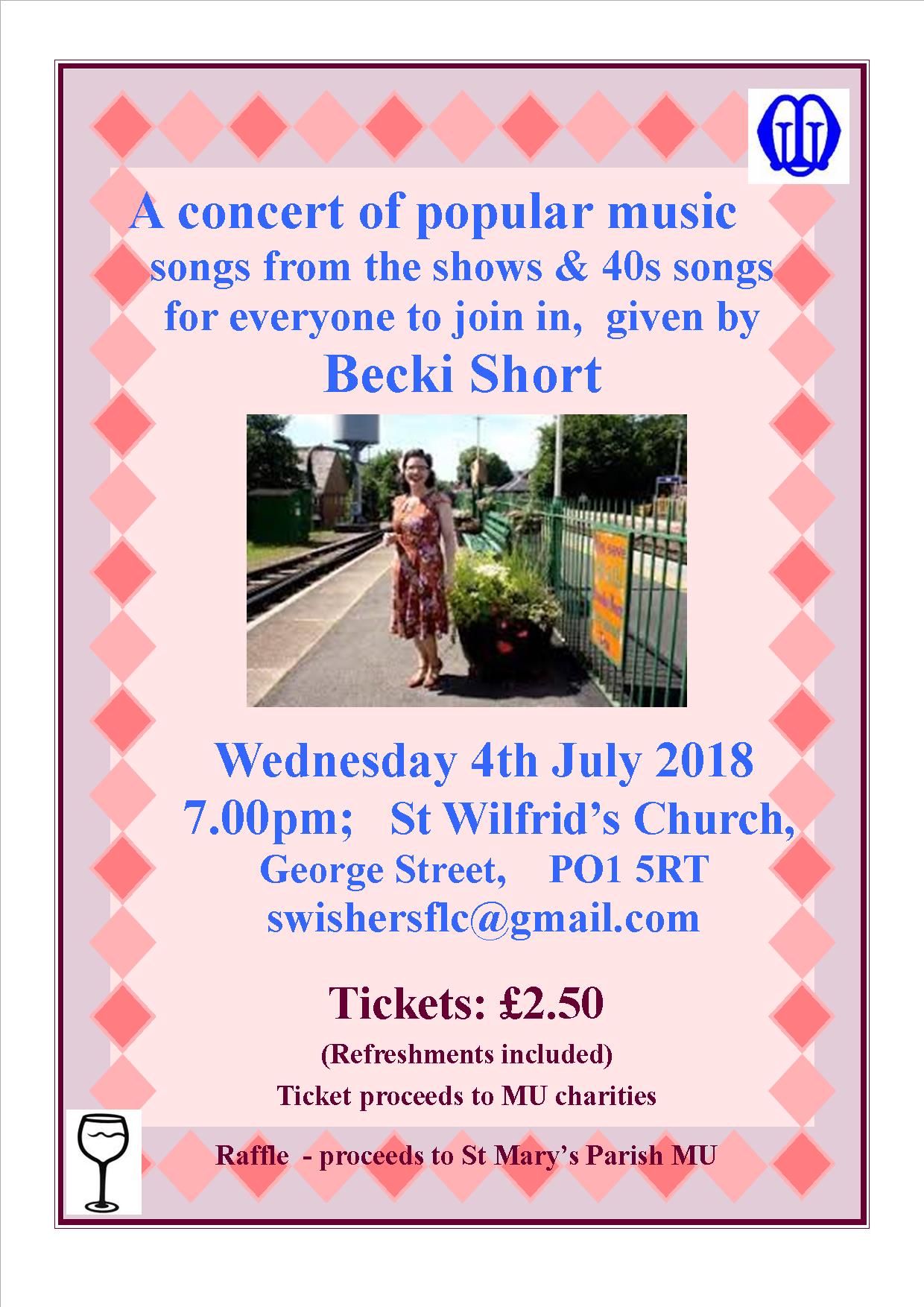 Mothers Union Concert 2018
