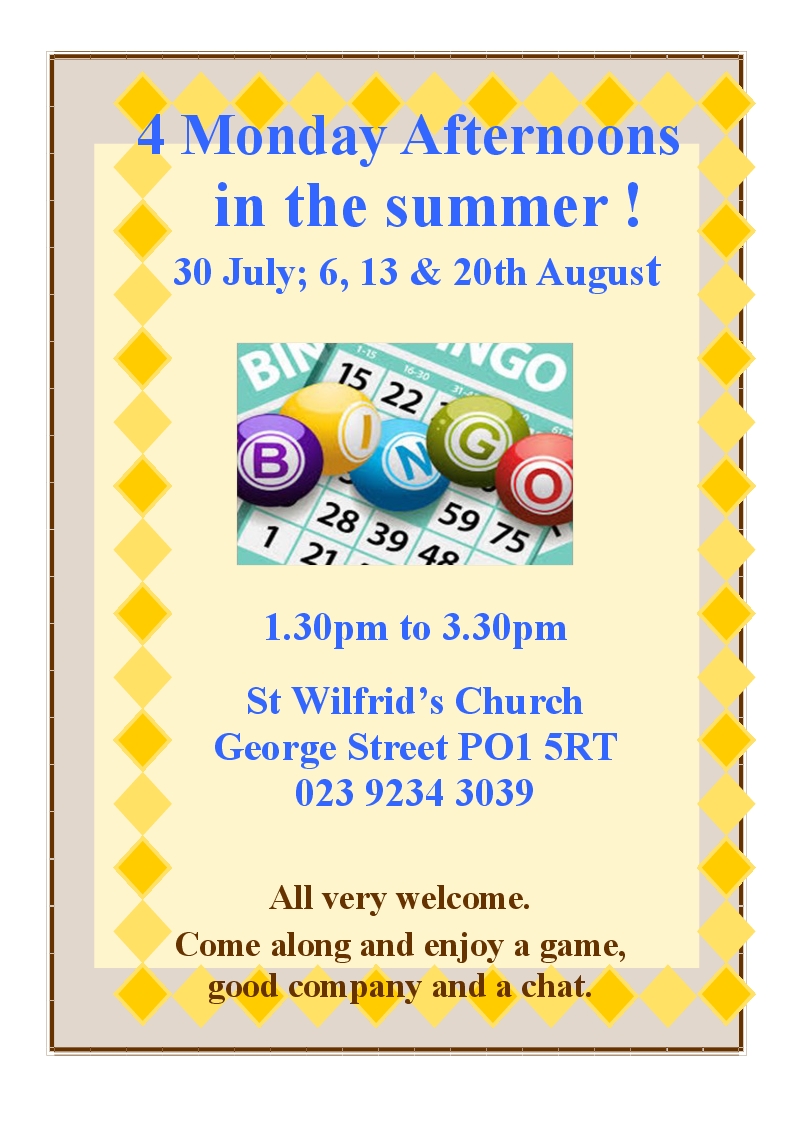 Bingo at St Wilfrid's
