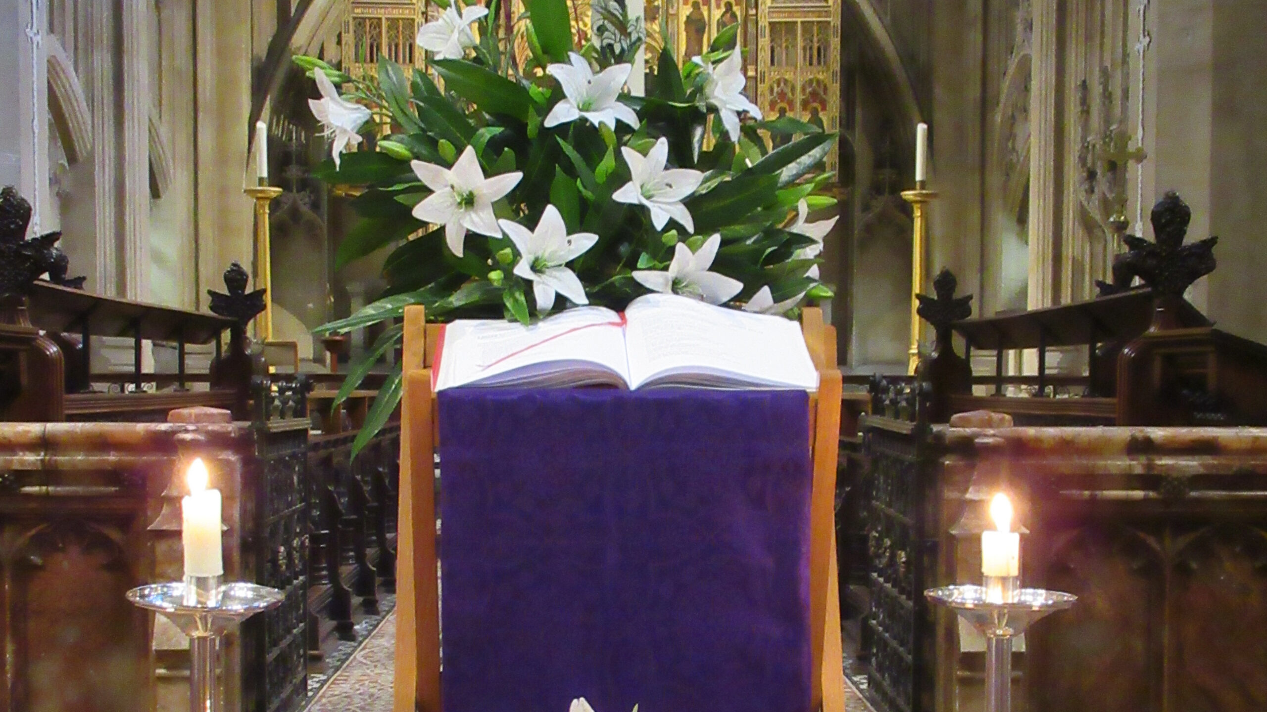 The lectern at All Souls